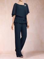 Xaviera Navy Blue bodice detail wedding guest dress