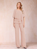 Xaviera Blush front view wedding guest dress