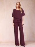 Xaviera Burgundy front view wedding guest dress