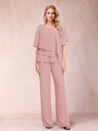 Xaviera Dusty Rose back view wedding guest dress