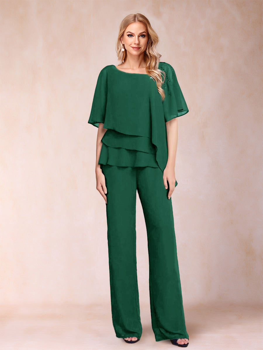 Eleanor Elise Emerald front view mother of the bride dress