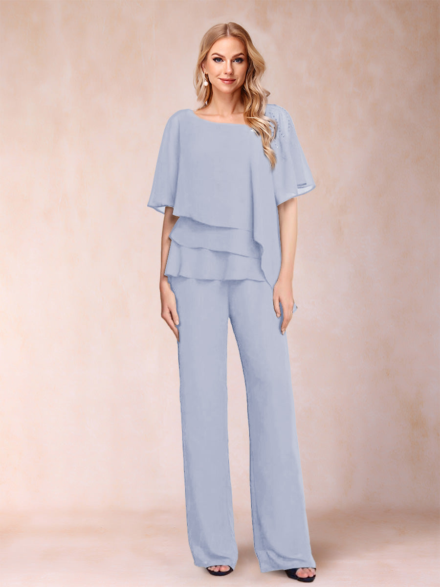 Xaviera Lavender front view wedding guest dress