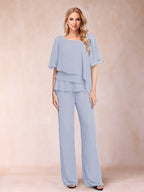 Xaviera Lavender front view wedding guest dress