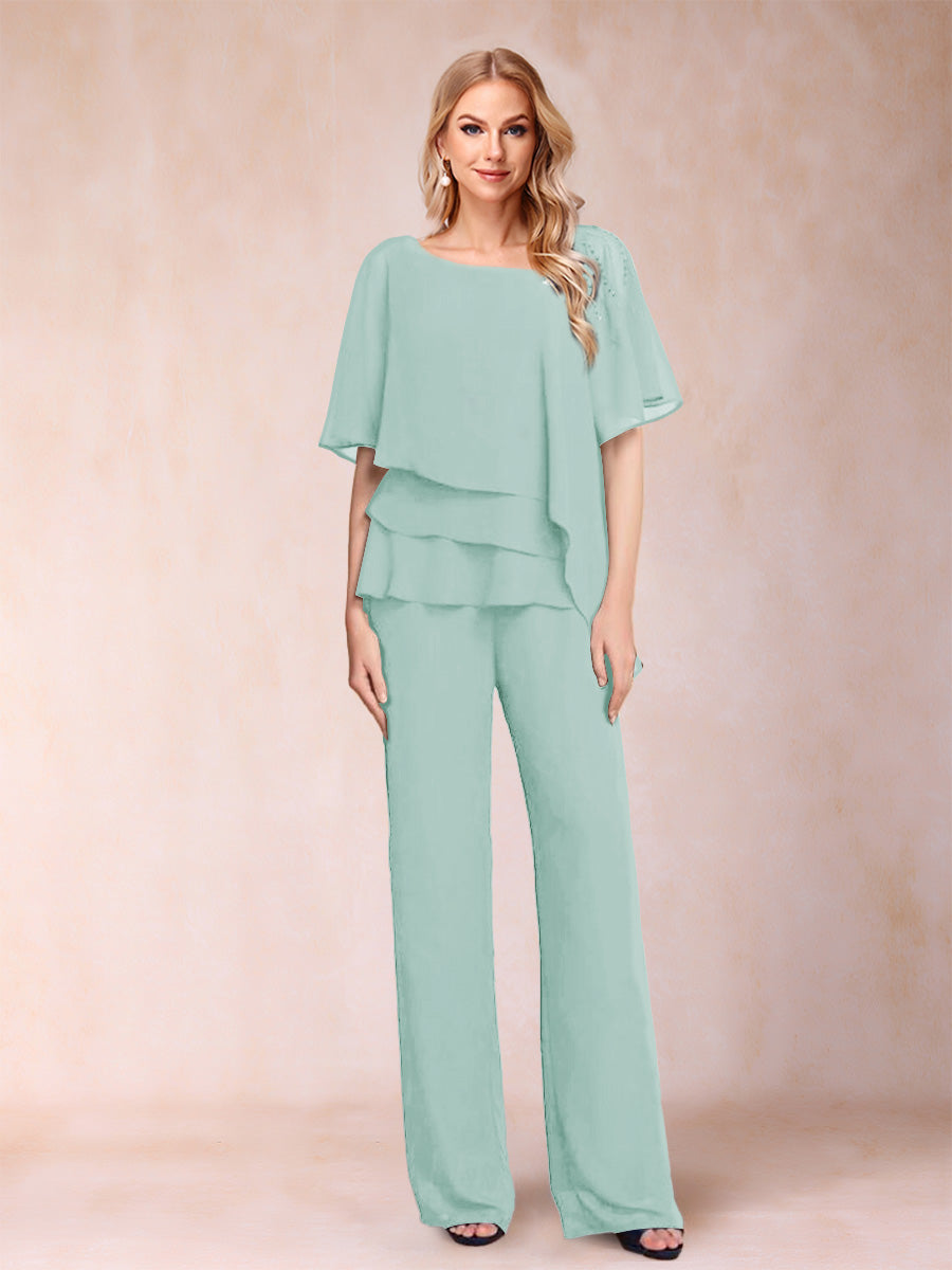 Xaviera Pool Blue front view wedding guest dress