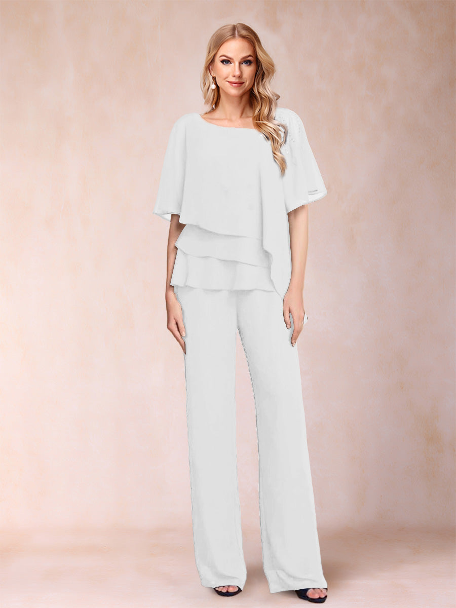 Xaviera Ivory front view wedding guest dress