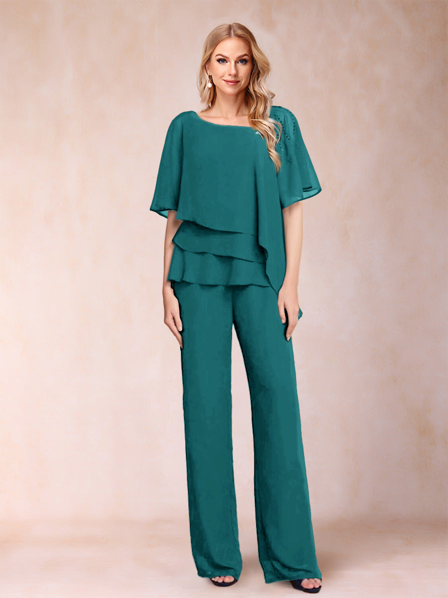 Xaviera Peacock front view wedding guest dress
