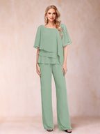 Xaviera Sage Green back view wedding guest dress