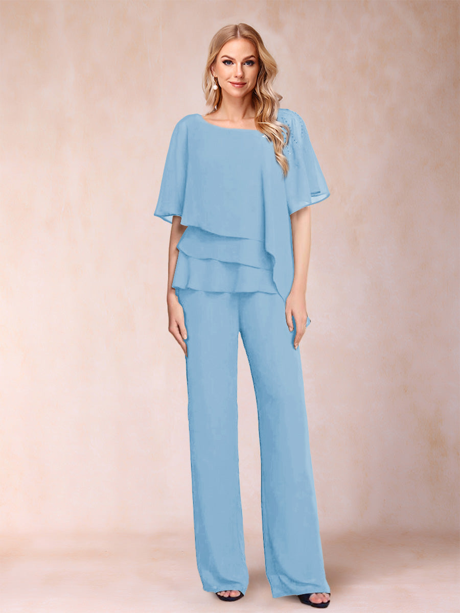 Xaviera Sky Blue side view wedding guest dress