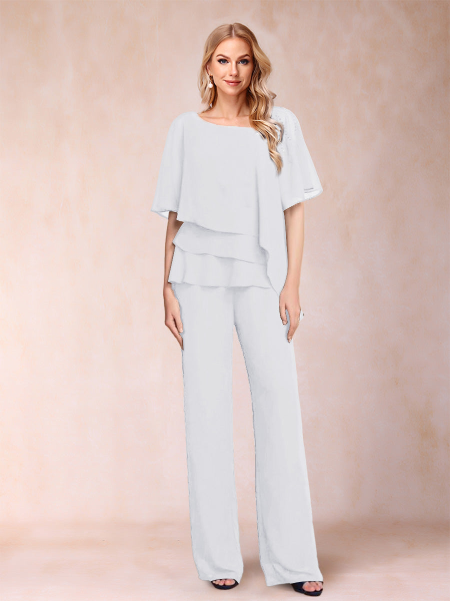Xaviera White front view wedding guest dress