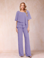 Eleanor Elise Wisteria back view mother of the bride dress
