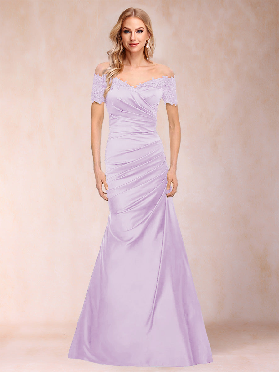 Paulina June Lilac front view mother of the bride dress