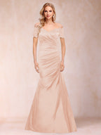 Paulina June Pearl Pink back view mother of the bride dress