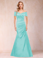 Paulina June Sky Blue side view mother of the bride dress