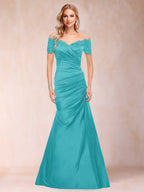 Paulina June Turquoise back view mother of the bride dress