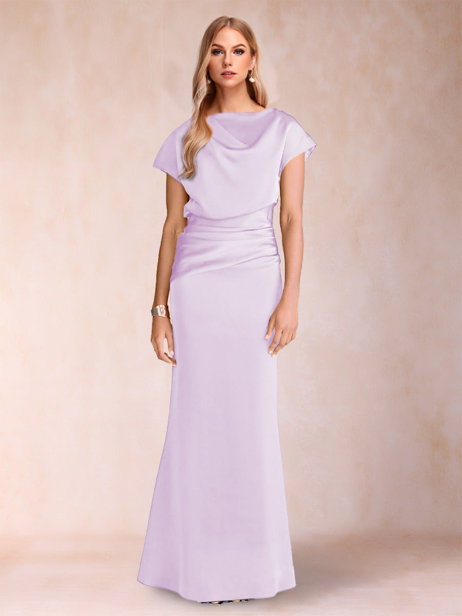Celia Elise Lilac front view mother of the bride dress