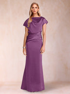 Celia Elise Orchid front view mother of the bride dress