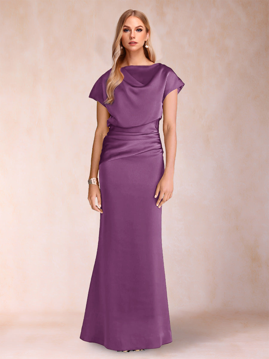 Celia Elise Orchid front view mother of the bride dress