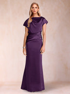 Celia Elise Plum back view mother of the bride dress