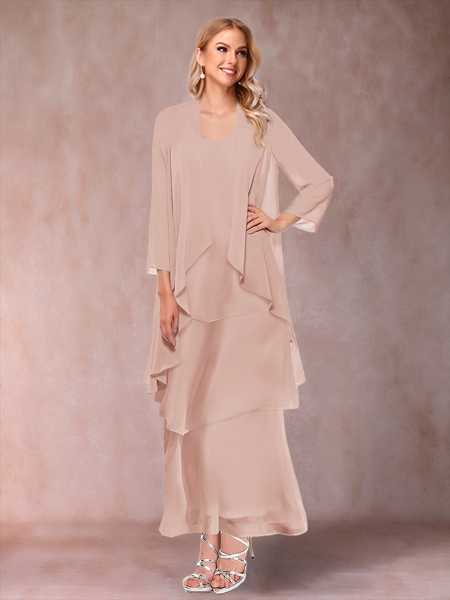Isadora Elise Blush front view mother of the bride dress