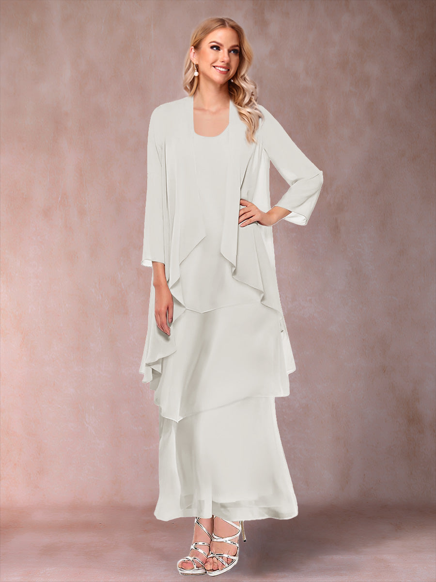 Isadora Elise Ivory front view mother of the bride dress