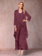 Isadora Elise Plum back view mother of the bride dress