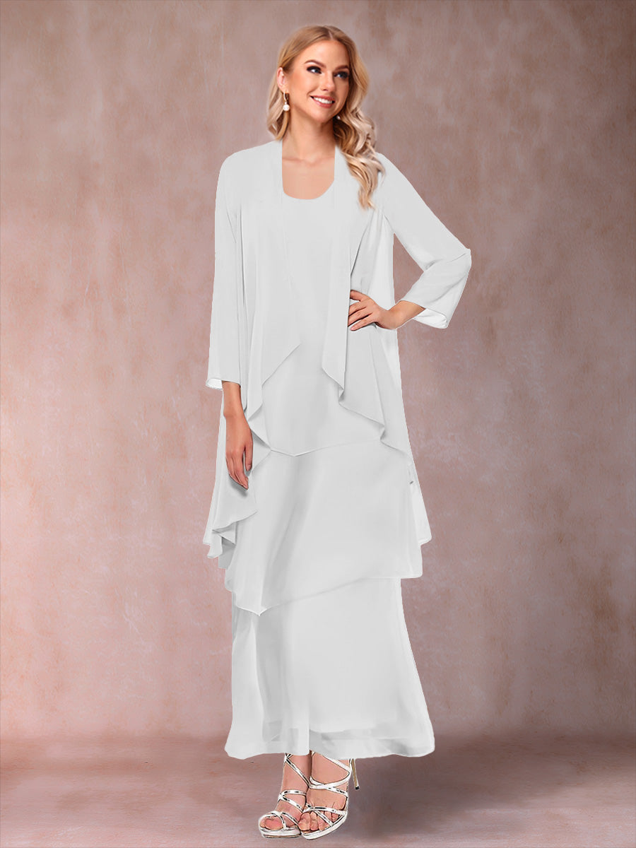 Isadora Elise Ivory back view mother of the bride dress