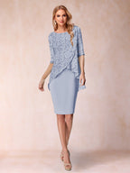 Keziah Lavender front view wedding guest dress