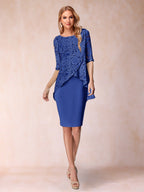 Keziah Royal Blue back view wedding guest dress