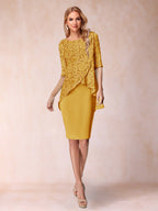 Keziah Gold back view wedding guest dress