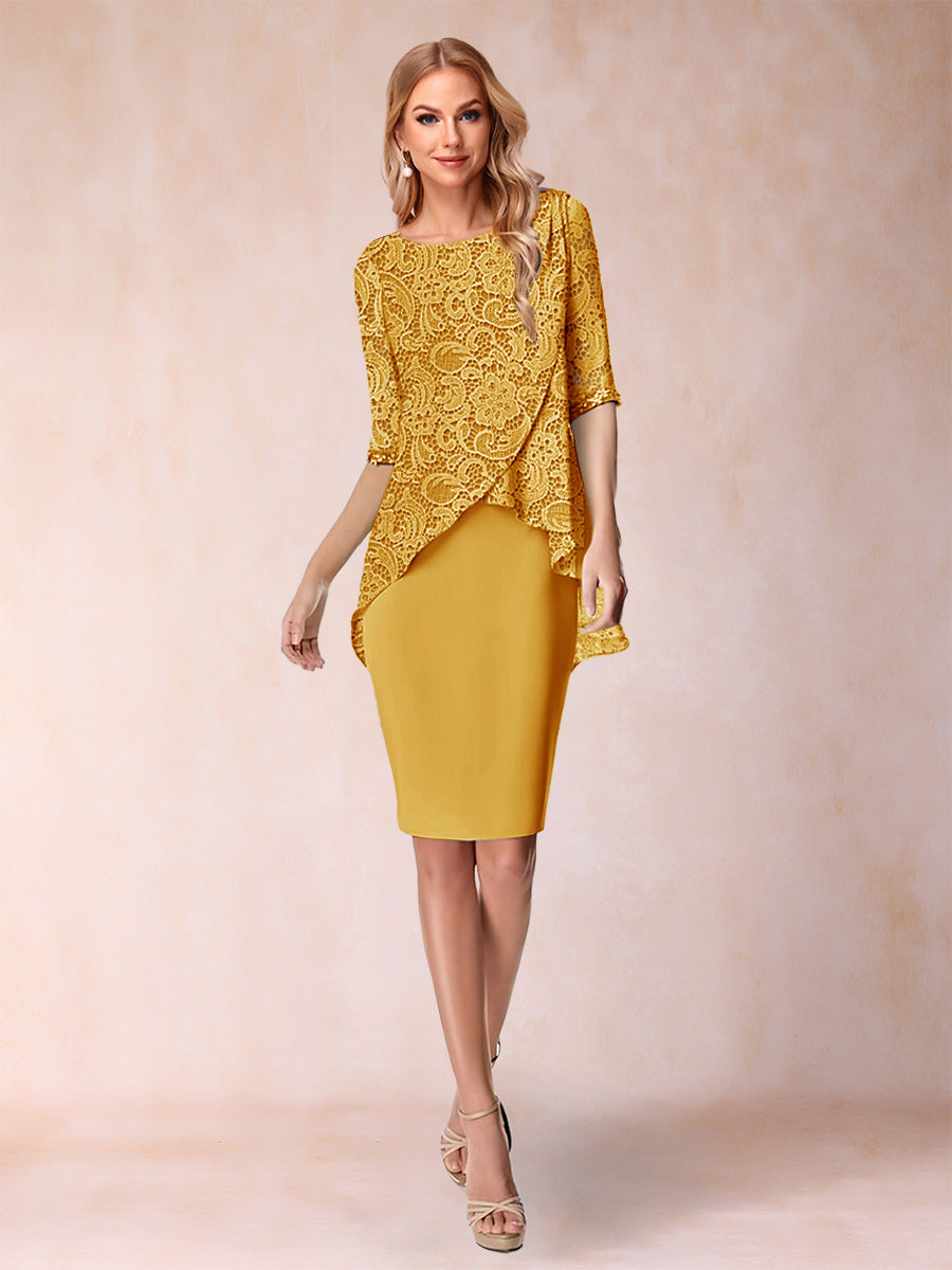 Keziah Gold back view wedding guest dress