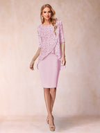 Keziah Rose Pink front view wedding guest dress