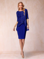Keziah Royal Blue side view wedding guest dress