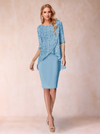Keziah Sky Blue side view wedding guest dress