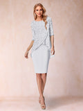 Keziah White front view wedding guest dress