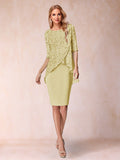 Keziah Yellow front view wedding guest dress