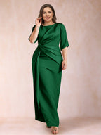 Iliana Emerald front view wedding guest dress