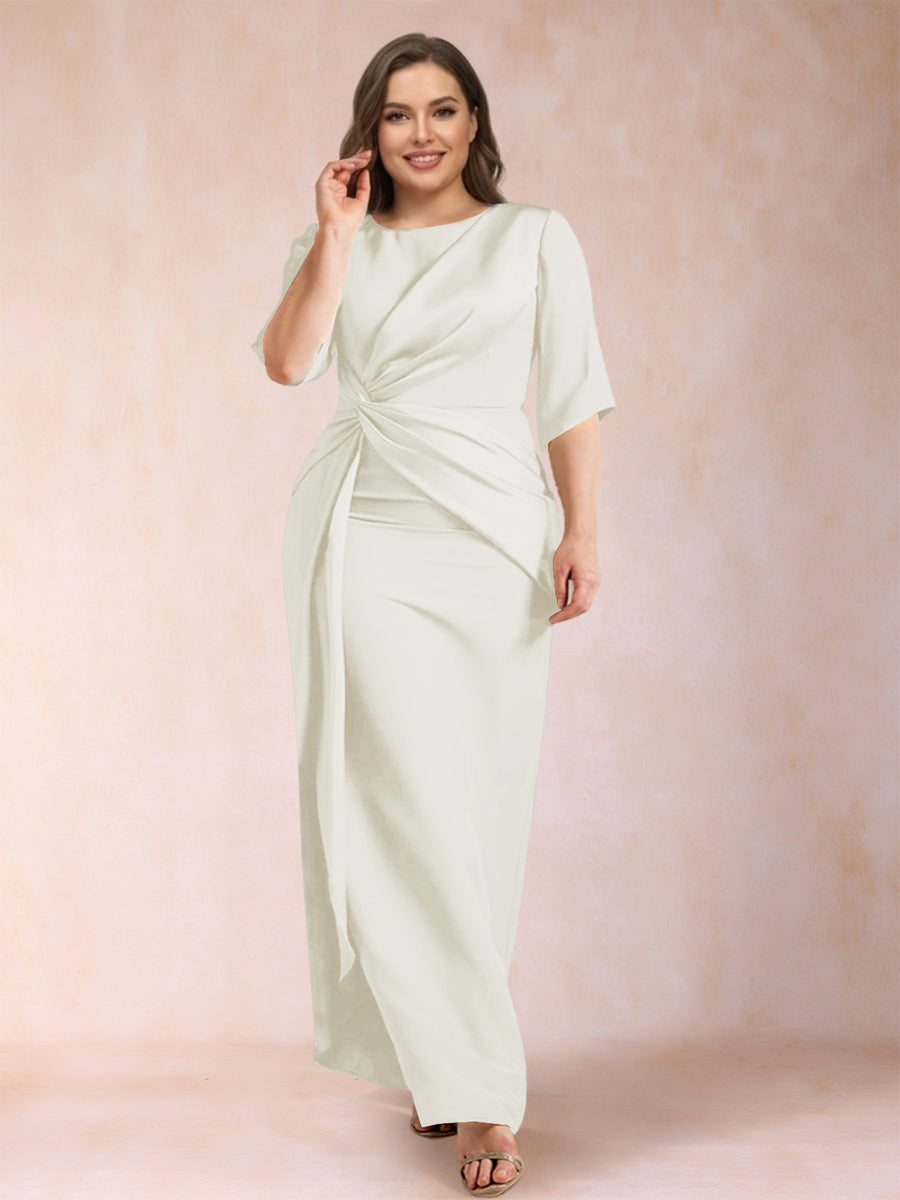 Iliana Ivory back view wedding guest dress