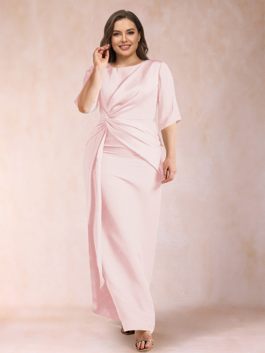 Iliana Pearl Pink front view wedding guest dress