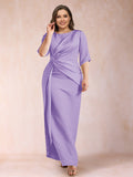 Iliana Lilac front view wedding guest dress