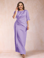Iliana Lilac front view wedding guest dress