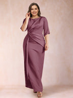 Fiona Elise Plum back view mother of the bride dress