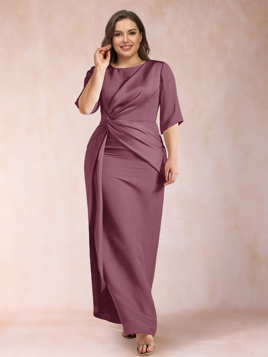 Fiona Elise Plum back view mother of the bride dress