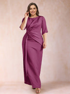 Fiona Elise Orchid front view mother of the bride dress