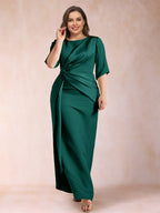 Iliana Peacock front view wedding guest dress