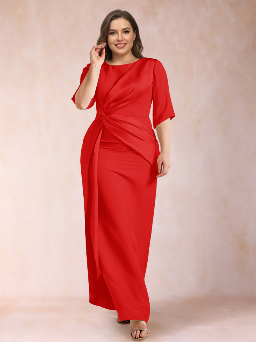 Iliana Red front view wedding guest dress
