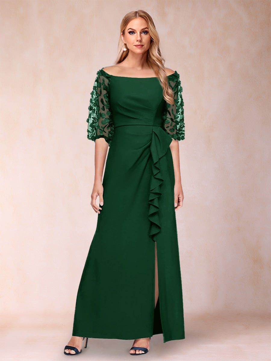Jolene Hunter Green front view wedding guest dress