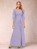 Jolene Lilac front view wedding guest dress
