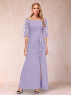 Jolene Lilac front view wedding guest dress