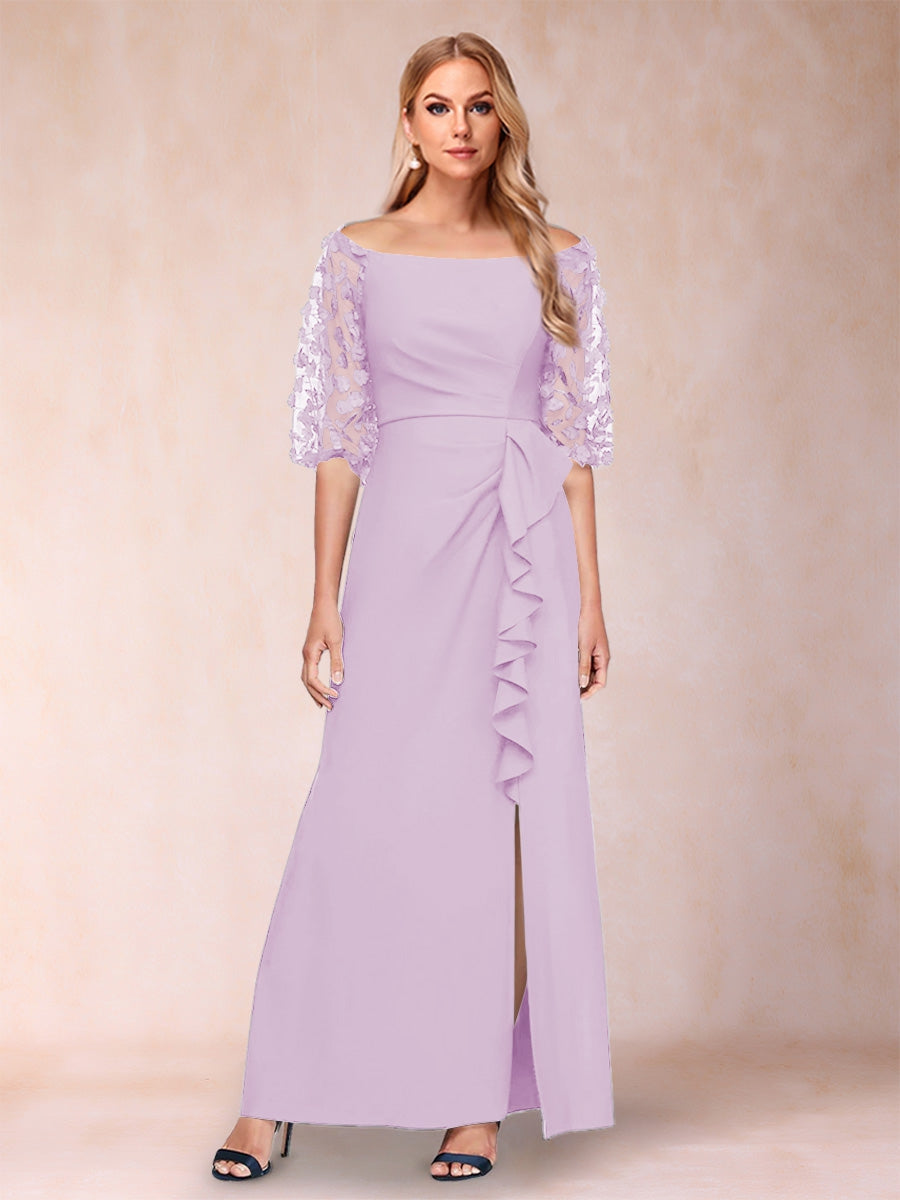 Jolene Lilac back view wedding guest dress