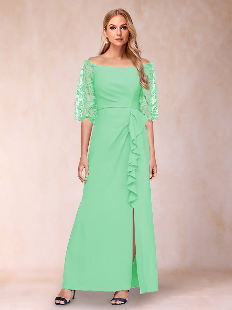 Jolene Mint Green front view wedding guest dress